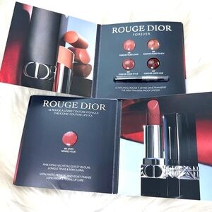 5 for 25⚡️Dior Rouge Forever Stick Lipstick Sample Card 1.7g